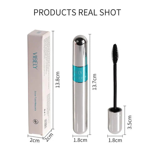 Two-in-one Mascara Eyeliner 4D Wide-angle Rotating Waterproof Slender