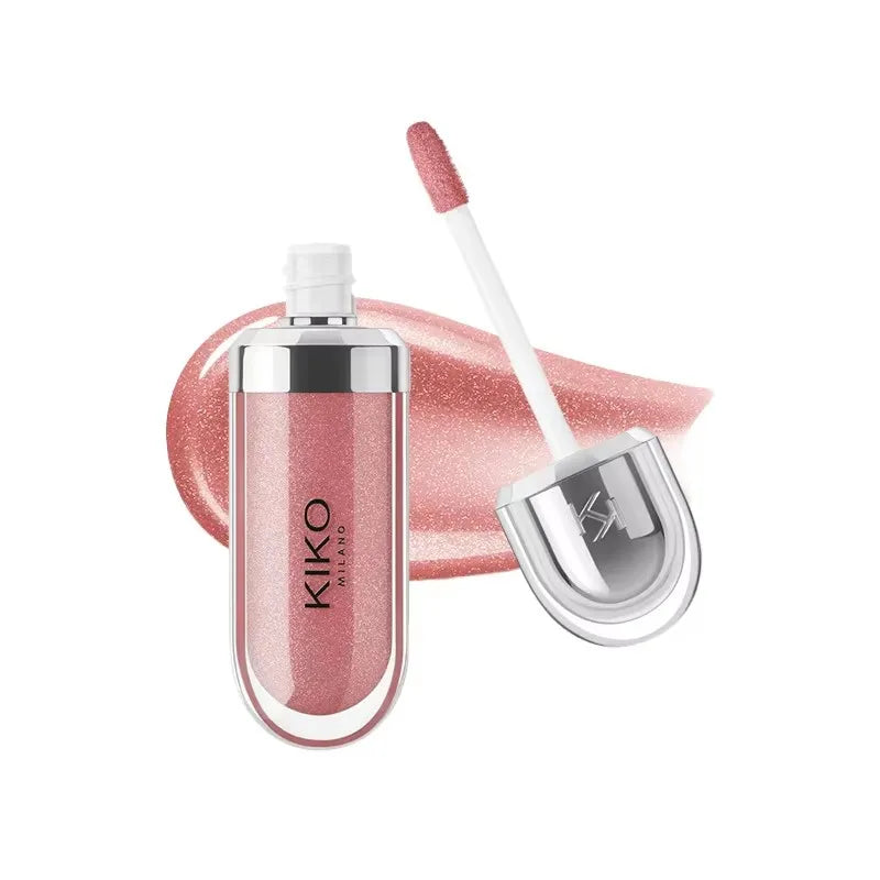 3D Nourishing Lip Glaze - Transparent Glossy Lipstick for Full, Radiant Lips in Milk Tea Shade
