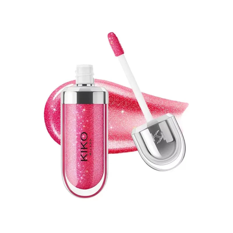 3D Nourishing Lip Glaze - Transparent Glossy Lipstick for Full, Radiant Lips in Milk Tea Shade