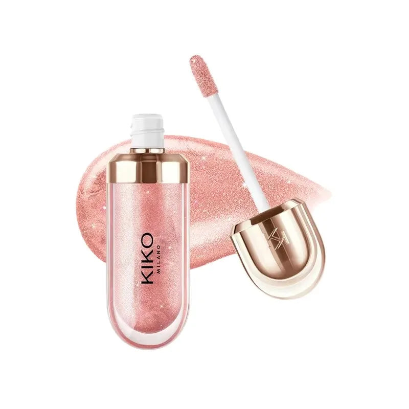 3D Nourishing Lip Glaze - Transparent Glossy Lipstick for Full, Radiant Lips in Milk Tea Shade