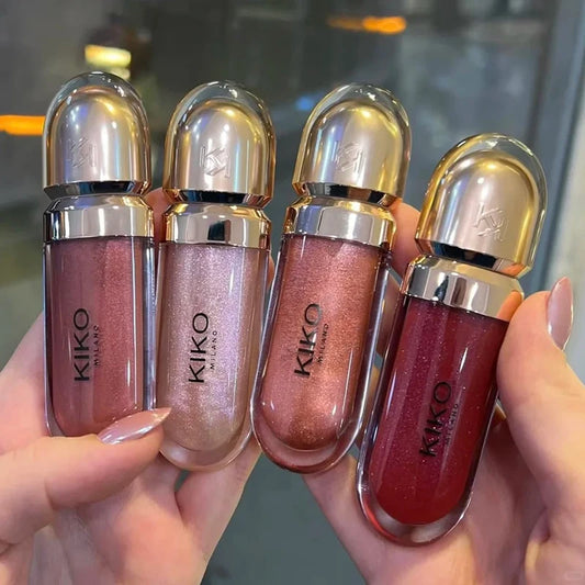 3D Nourishing Lip Glaze - Transparent Glossy Lipstick for Full, Radiant Lips in Milk Tea Shade
