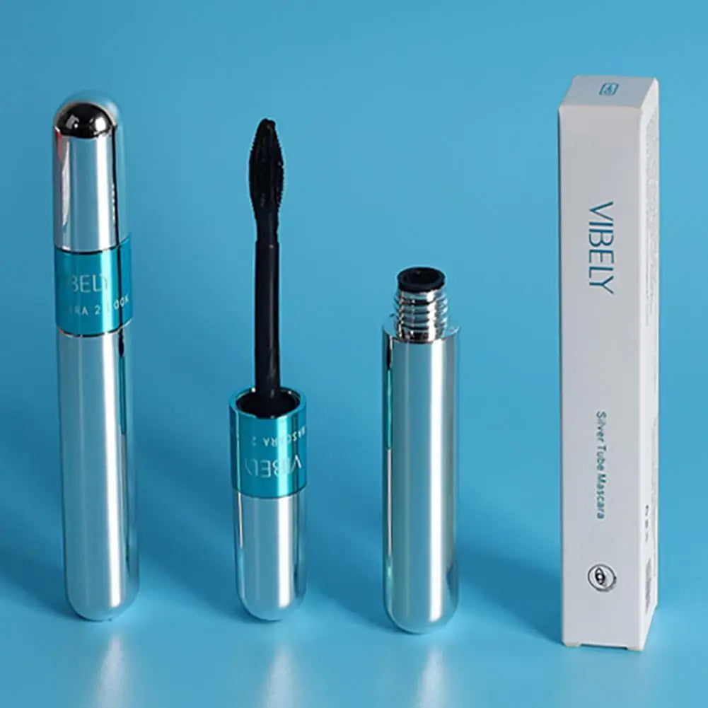 Two-in-one Mascara Eyeliner 4D Wide-angle Rotating Waterproof Slender