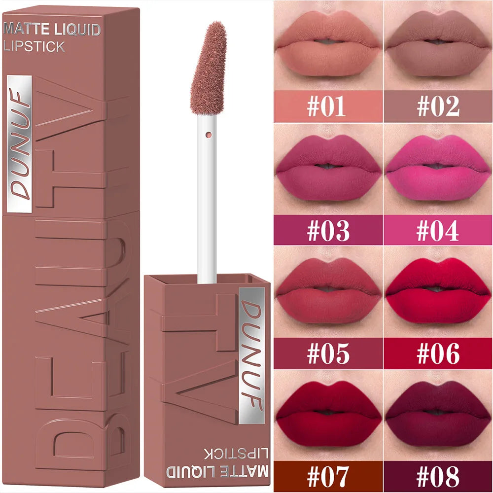 8-color matte velvet Liquid Lipstick-set /waterproof, Long-Lasting & Highly Pigmented