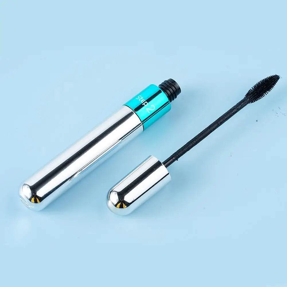 Two-in-one Mascara Eyeliner 4D Wide-angle Rotating Waterproof Slender