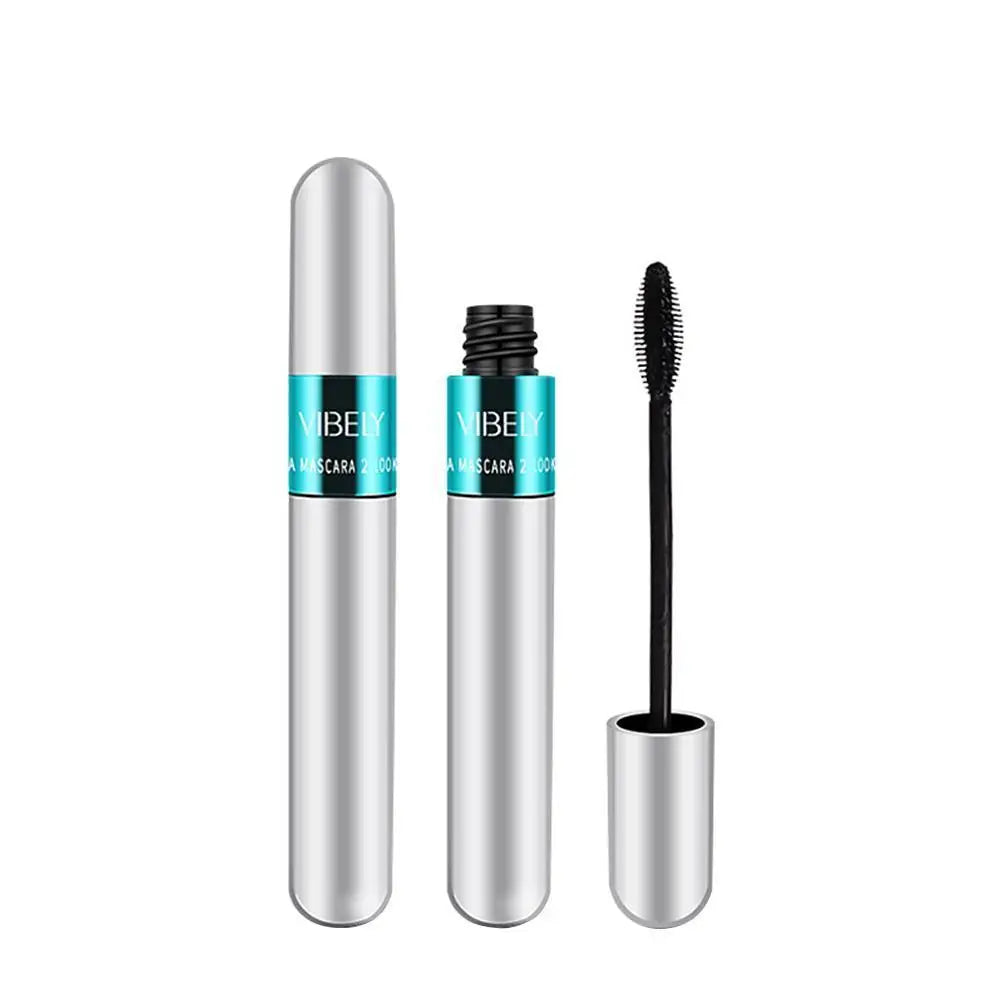 Two-in-one Mascara Eyeliner 4D Wide-angle Rotating Waterproof Slender
