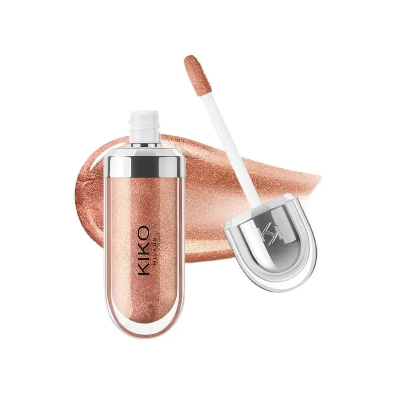 3D Nourishing Lip Glaze - Transparent Glossy Lipstick for Full, Radiant Lips in Milk Tea Shade