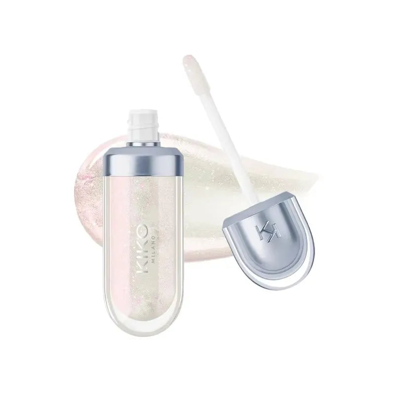 3D Nourishing Lip Glaze - Transparent Glossy Lipstick for Full, Radiant Lips in Milk Tea Shade