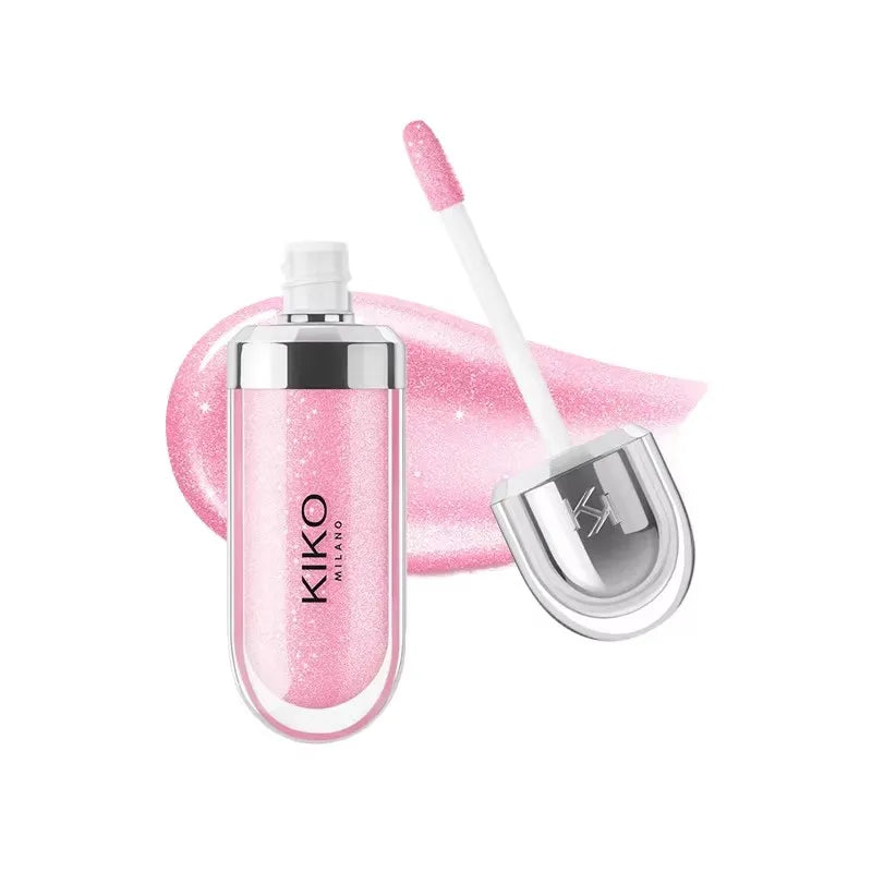 3D Nourishing Lip Glaze - Transparent Glossy Lipstick for Full, Radiant Lips in Milk Tea Shade