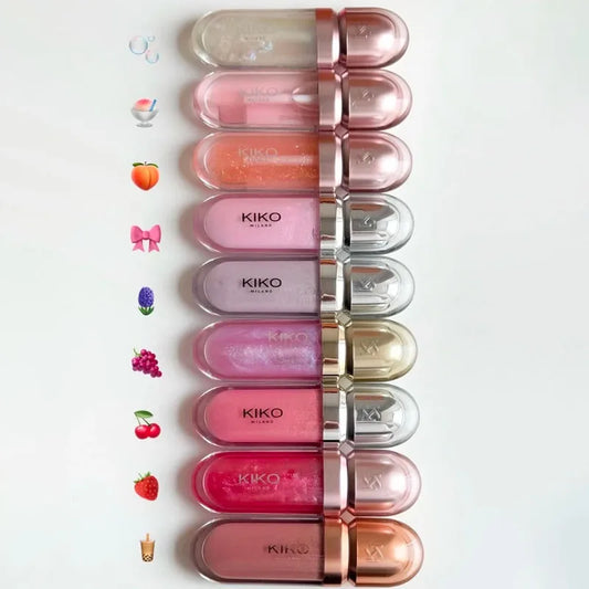 3D Nourishing Lip Glaze - Transparent Glossy Lipstick for Full, Radiant Lips in Milk Tea Shade