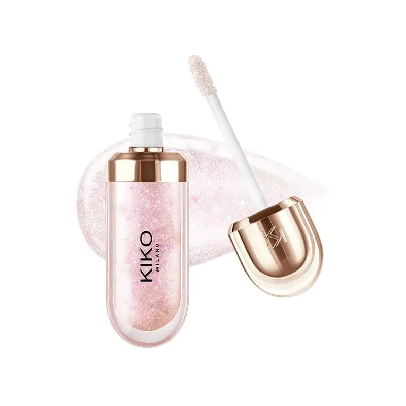 3D Nourishing Lip Glaze - Transparent Glossy Lipstick for Full, Radiant Lips in Milk Tea Shade