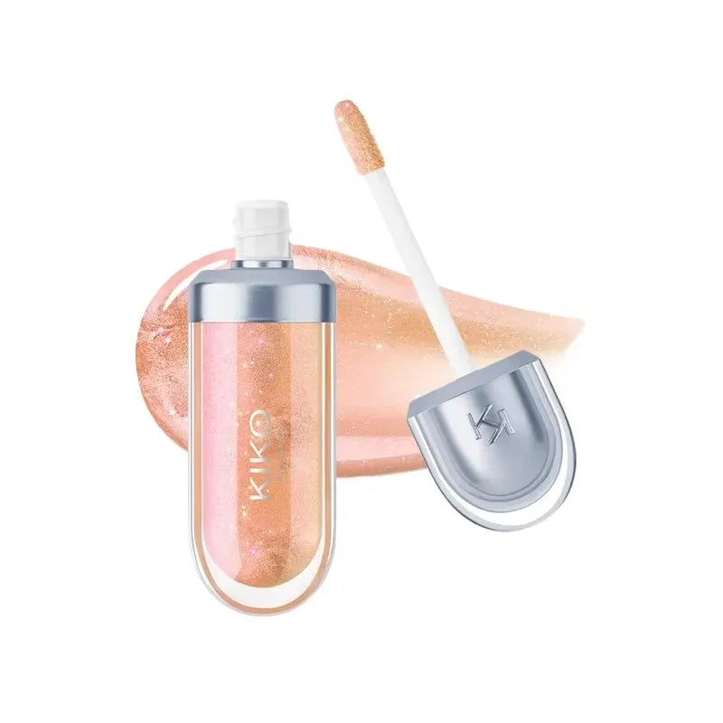 3D Nourishing Lip Glaze - Transparent Glossy Lipstick for Full, Radiant Lips in Milk Tea Shade