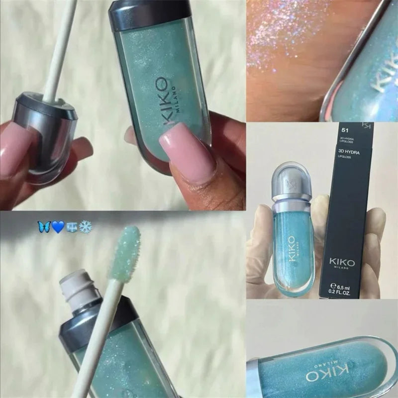 3D Nourishing Lip Glaze - Transparent Glossy Lipstick for Full, Radiant Lips in Milk Tea Shade